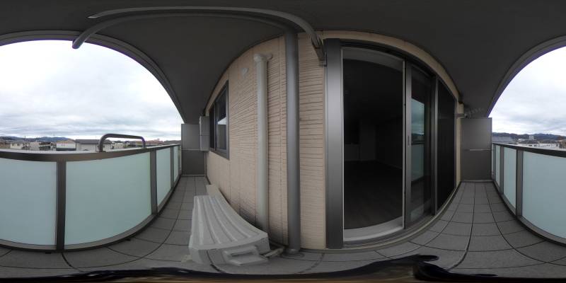 パノラマ画像バルコニー