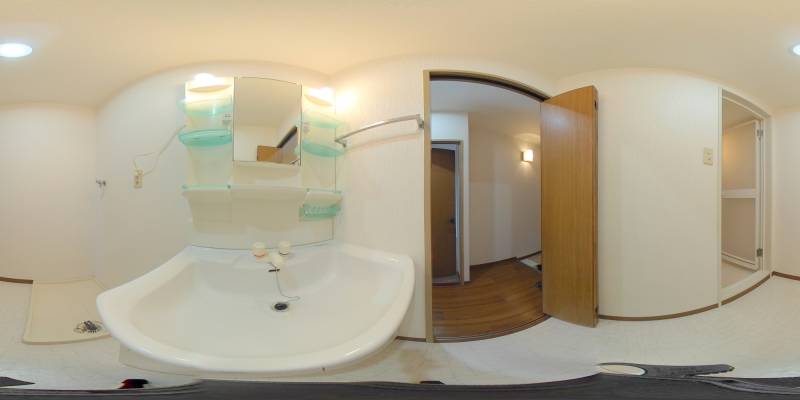 パノラマ画像洗面所