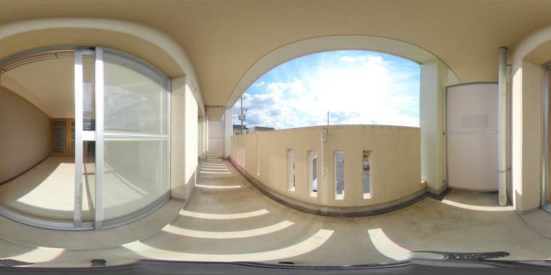 パノラマ画像バルコニー