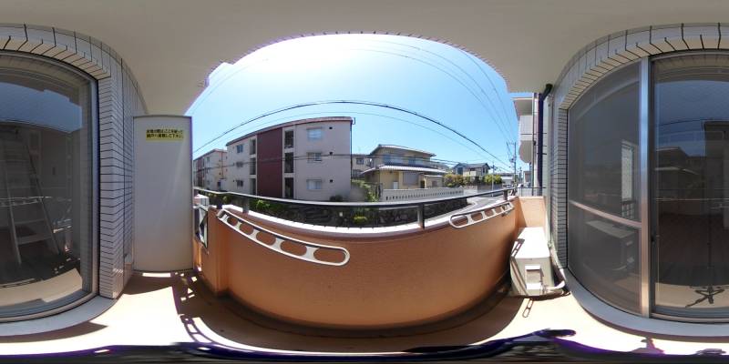 パノラマ画像バルコニー