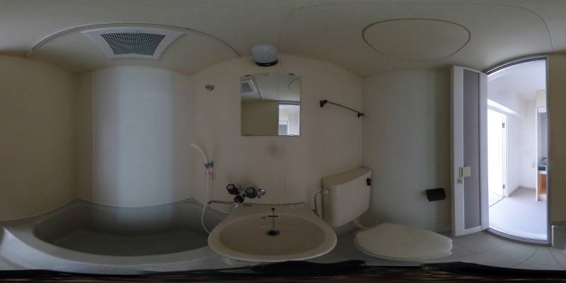 パノラマ画像バスルーム