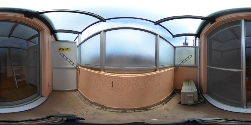 パノラマ画像バルコニー