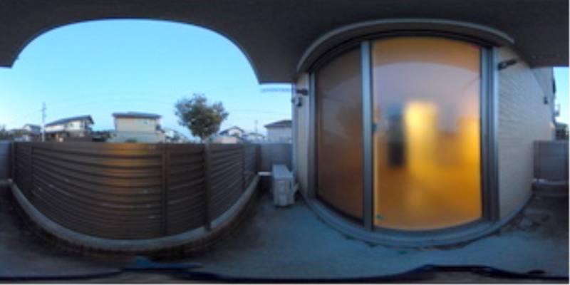 パノラマ画像バルコニー