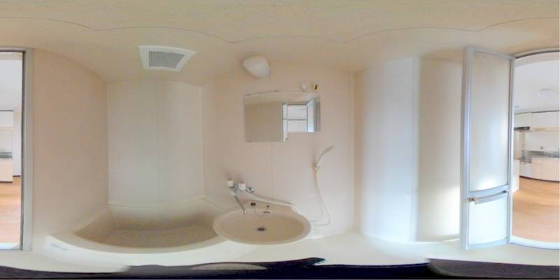 パノラマ画像バスルーム