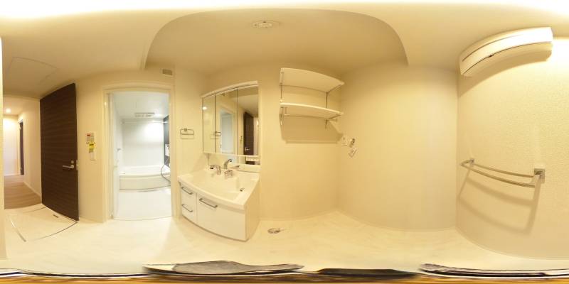 パノラマ画像洗面所