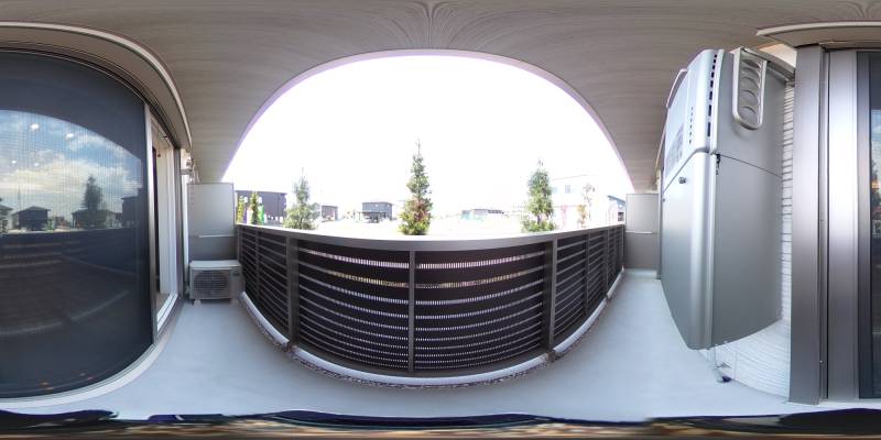 パノラマ画像バルコニー