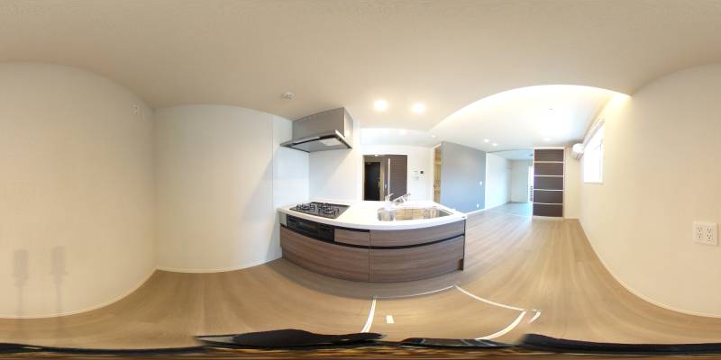 パノラマ画像キッチン