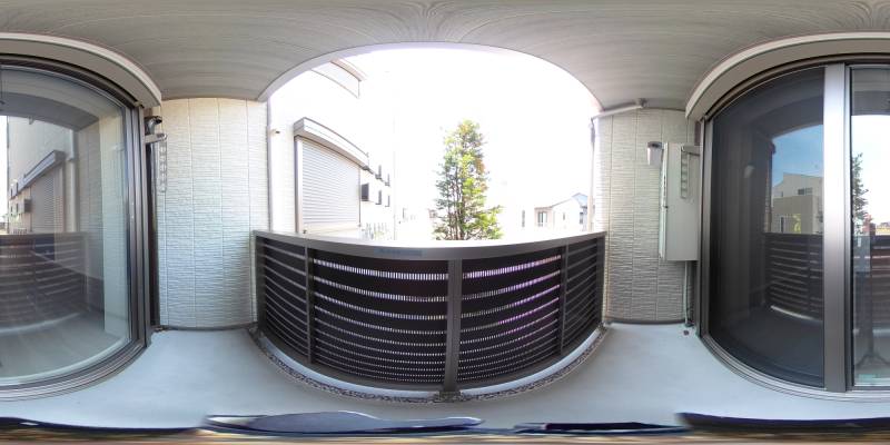 パノラマ画像バルコニー