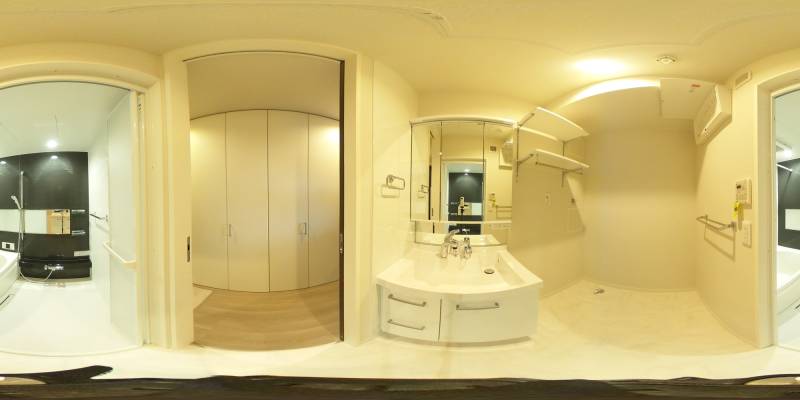 パノラマ画像洗面所