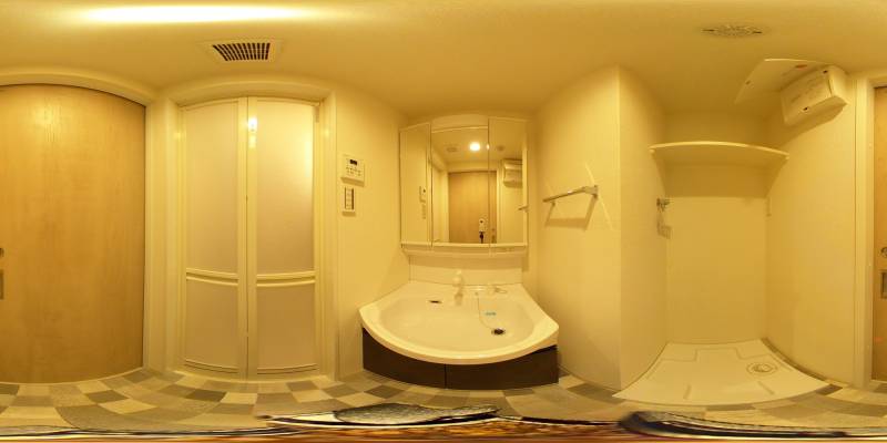 パノラマ画像洗面所