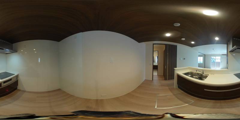 パノラマ画像キッチン