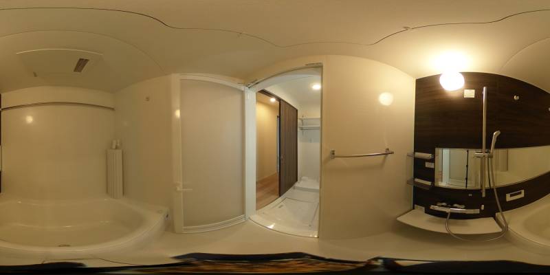 パノラマ画像バスルーム