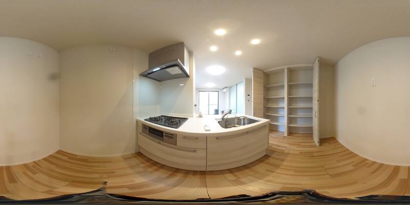 パノラマ画像キッチン