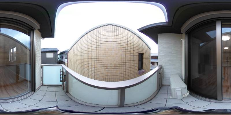 パノラマ画像バルコニー