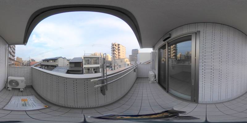 パノラマ画像バルコニー