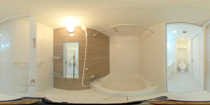 パノラマ画像バスルーム