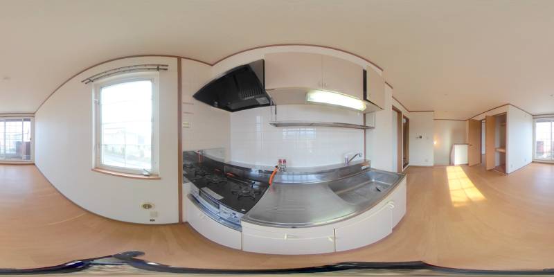 パノラマ画像キッチン