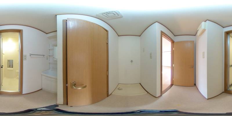 パノラマ画像洗面所