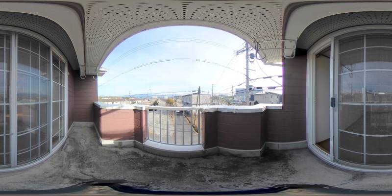 パノラマ画像バルコニー