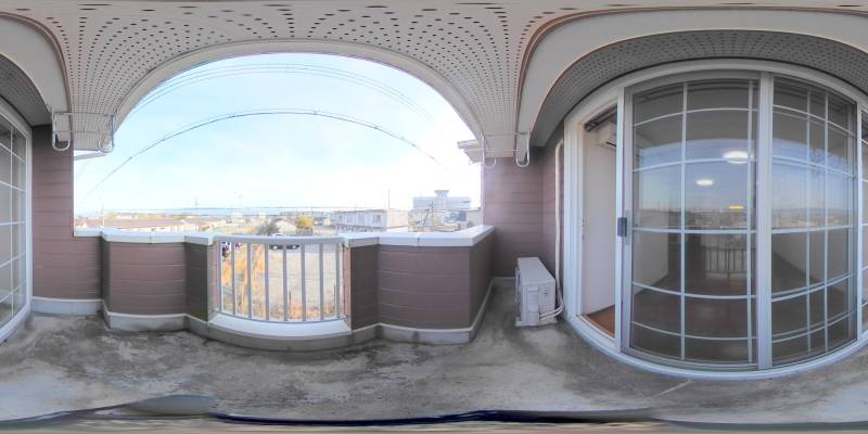 パノラマ画像バルコニー