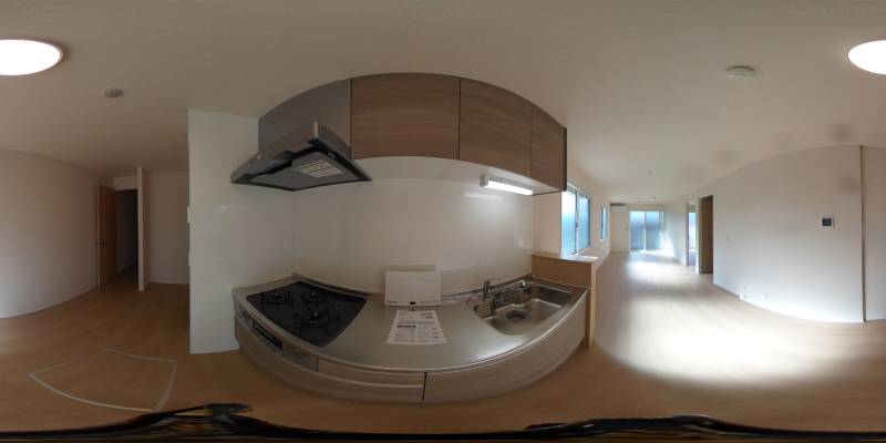パノラマ画像キッチン