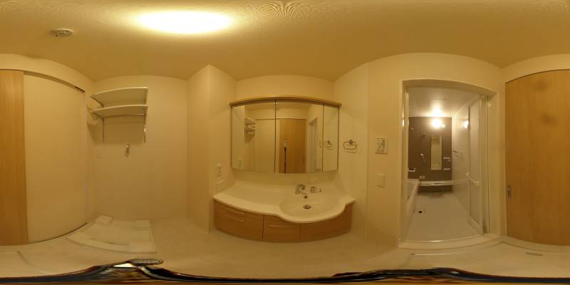 パノラマ画像洗面所