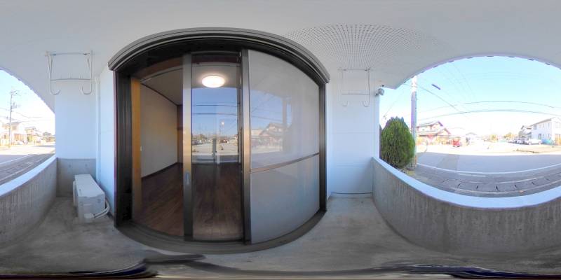 パノラマ画像バルコニー