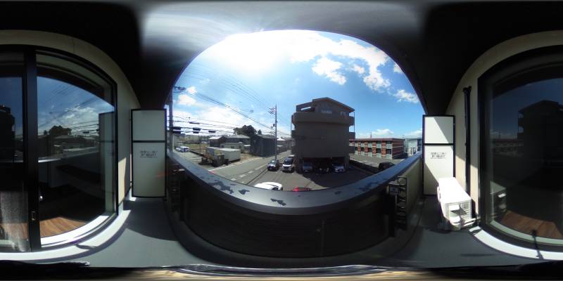 パノラマ画像バルコニー