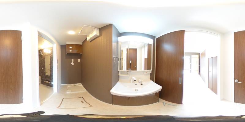 パノラマ画像洗面所