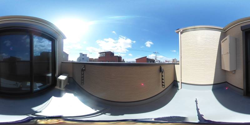 パノラマ画像バルコニー