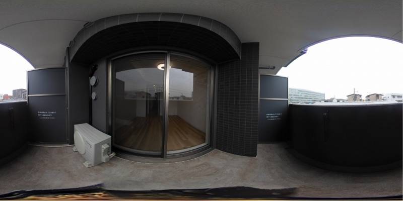 パノラマ画像バルコニー