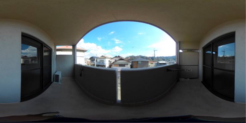 パノラマ画像バルコニー