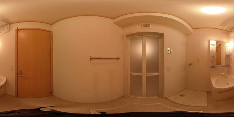 パノラマ画像洗面所