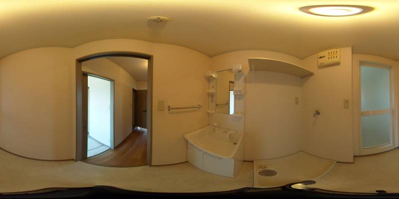 パノラマ画像洗面所