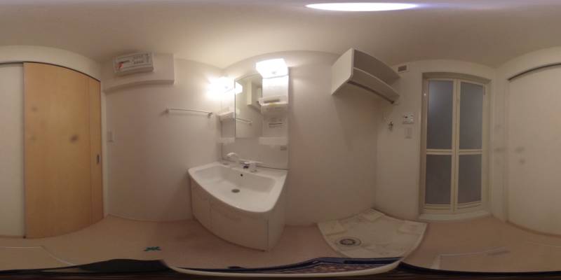 パノラマ画像洗面所