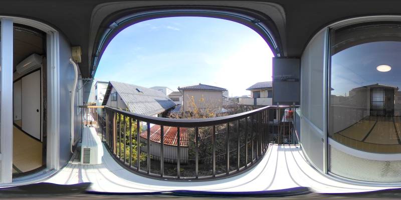 パノラマ画像バルコニー