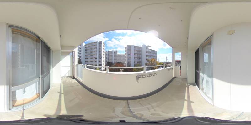 パノラマ画像バルコニー