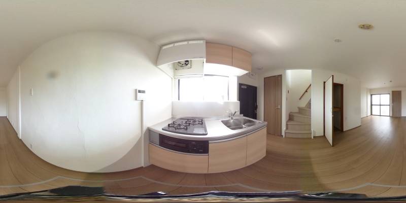 パノラマ画像キッチン