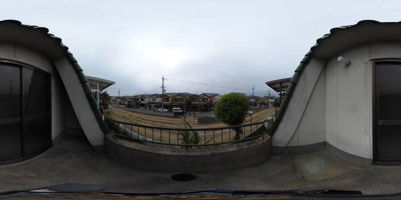 パノラマ画像バルコニー