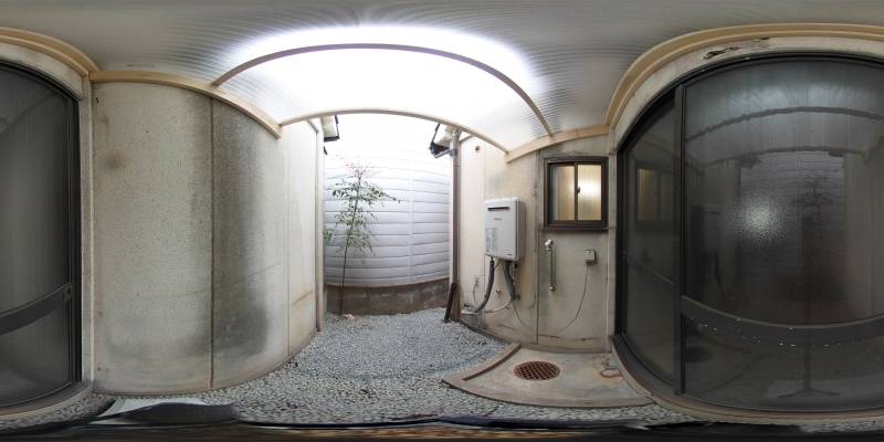 パノラマ画像庭