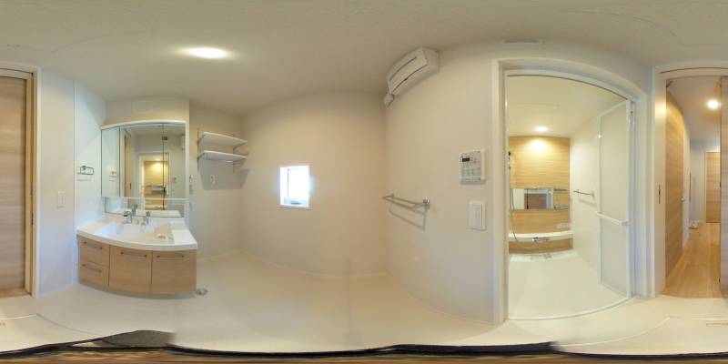 パノラマ画像洗面所