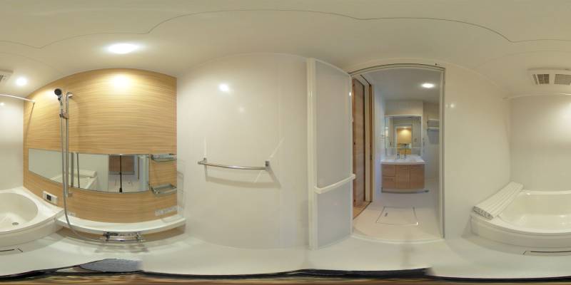 パノラマ画像バスルーム