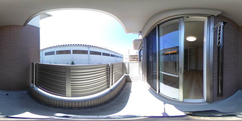 パノラマ画像バルコニー