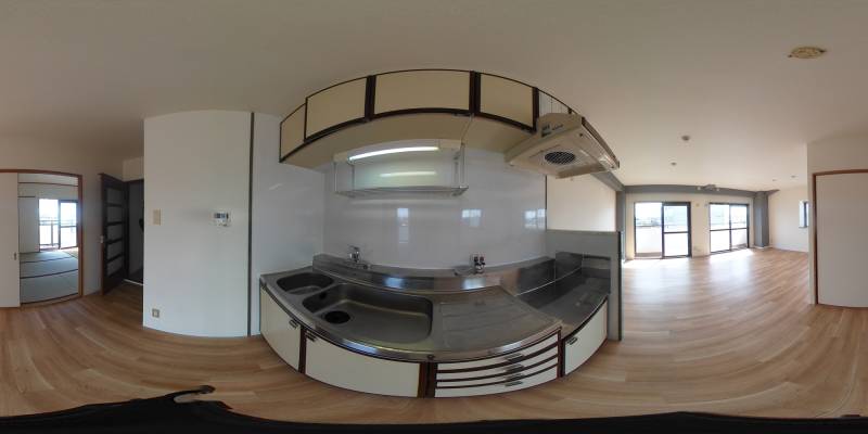 パノラマ画像キッチン