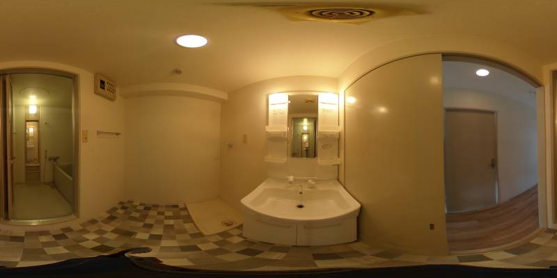 パノラマ画像洗面所