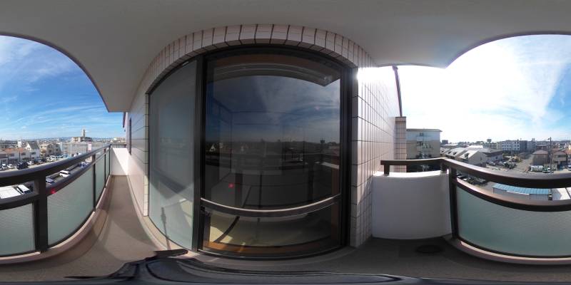 パノラマ画像バルコニー