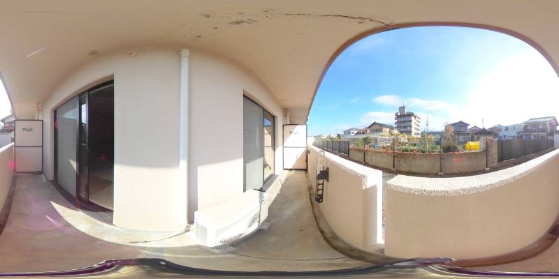 パノラマ画像バルコニー