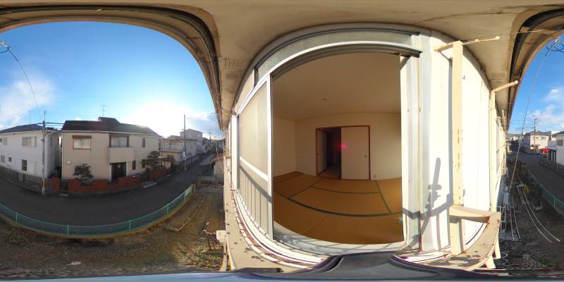 パノラマ画像バルコニー