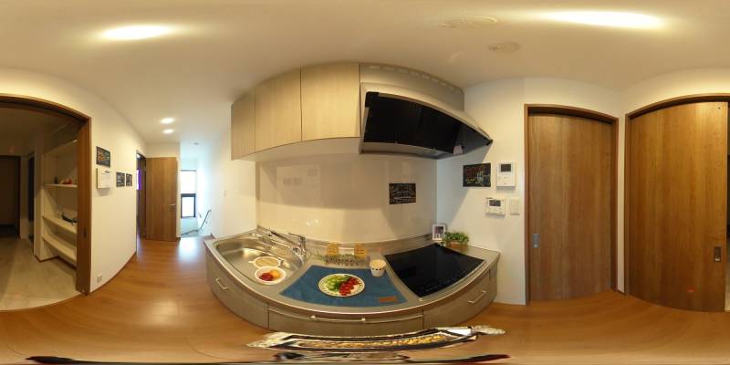 パノラマ画像キッチン