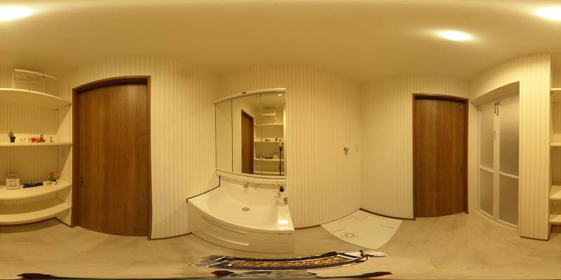 パノラマ画像洗面所